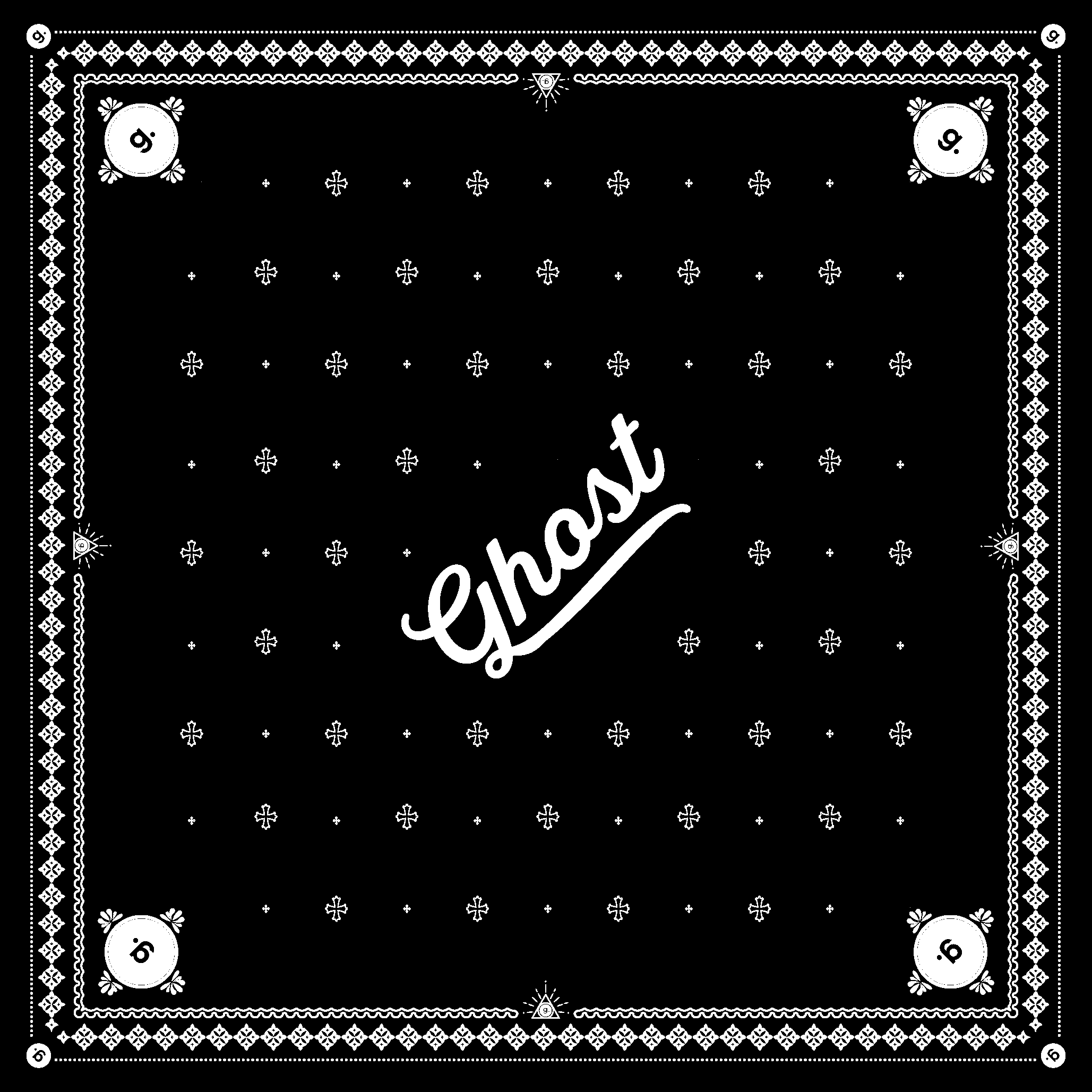Ghost Print Bandana - GHOST