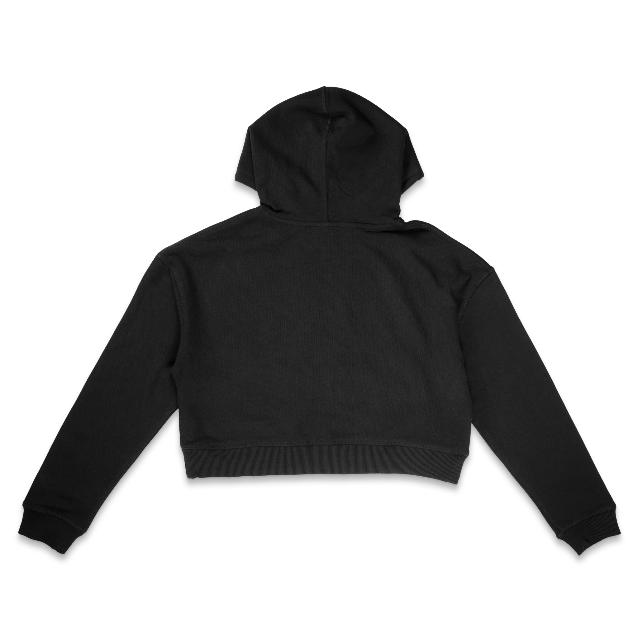 Script Crop Hoodie - GHOST